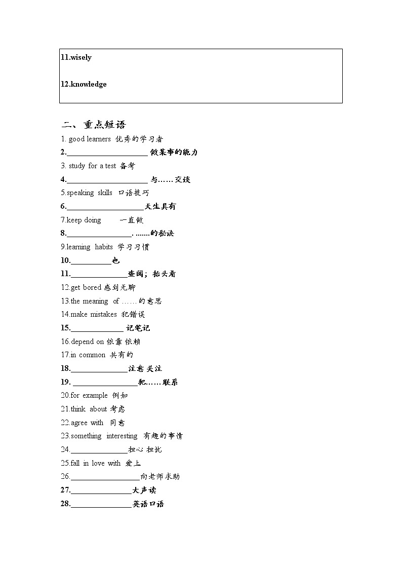 Unit1考点梳理及提升2022-2023学年初中英语人教版九年级全册第2页