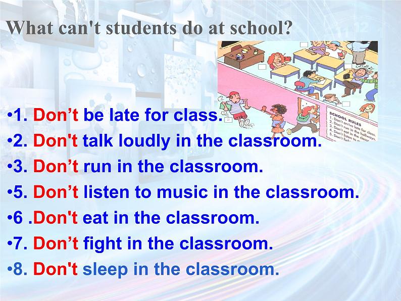 9年级人教版全一册 Unit 7 Teenagers should be allowed to  choose their own clothes.  Section A  课件704