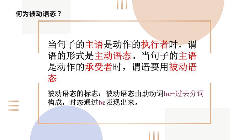 中考复习人教版  被动语态   课件9第2页