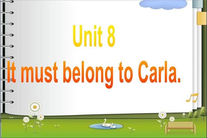 9年级人教版全一册 Unit 8  It must belong to Carla. Section B   课件401