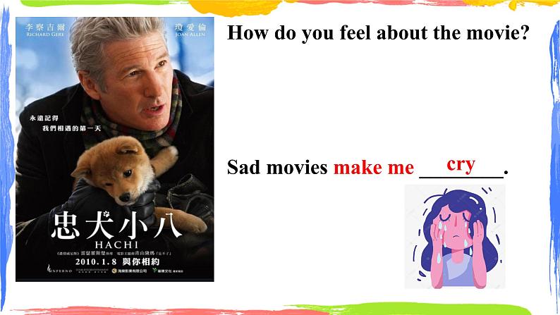 9年级人教版全一册  Unit 11 Sad movies make me cry. Section A   课件303