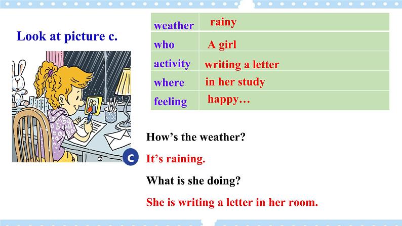 Unit 7 It’s raining.  SectionB2a-2c 阅读课件+导学案+音视频08