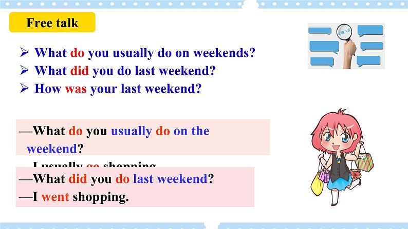 【公开课】Unit12 What did you do last weekend？  SectionA (1a-2c )第4页