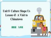 冀教版英语九年级下册 Lesson 43  A Visit to Chinatown  课件+教案+导学案