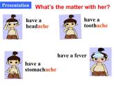 八年级英语人教版下册  Unit 1 What's the matter. Section A  课件