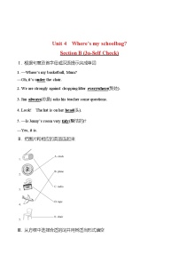 初中人教新目标 (Go for it) 版Section B综合训练题