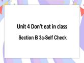 Unit 4 Section B 3a-Self Check 课件