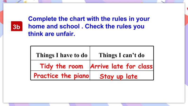 Unit 4 Section B 3a-Self Check 课件08