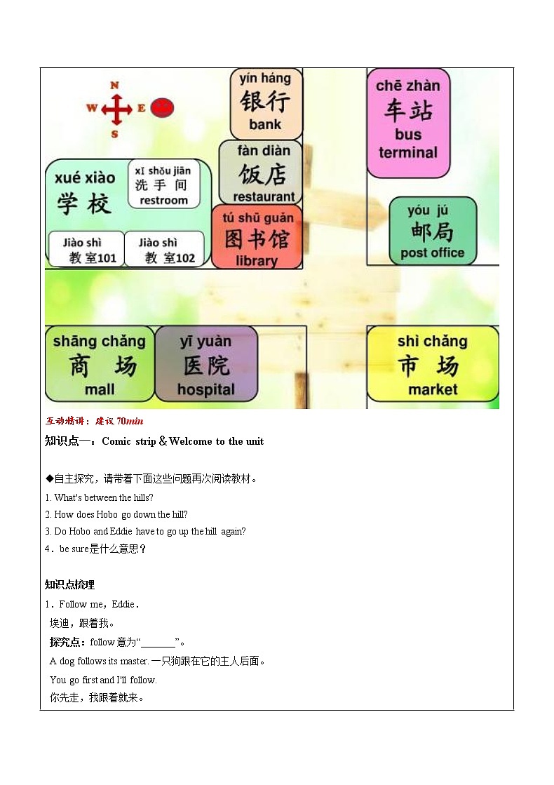  2022-2023 第二学期初一春季讲义（U4上 学生版）第3页