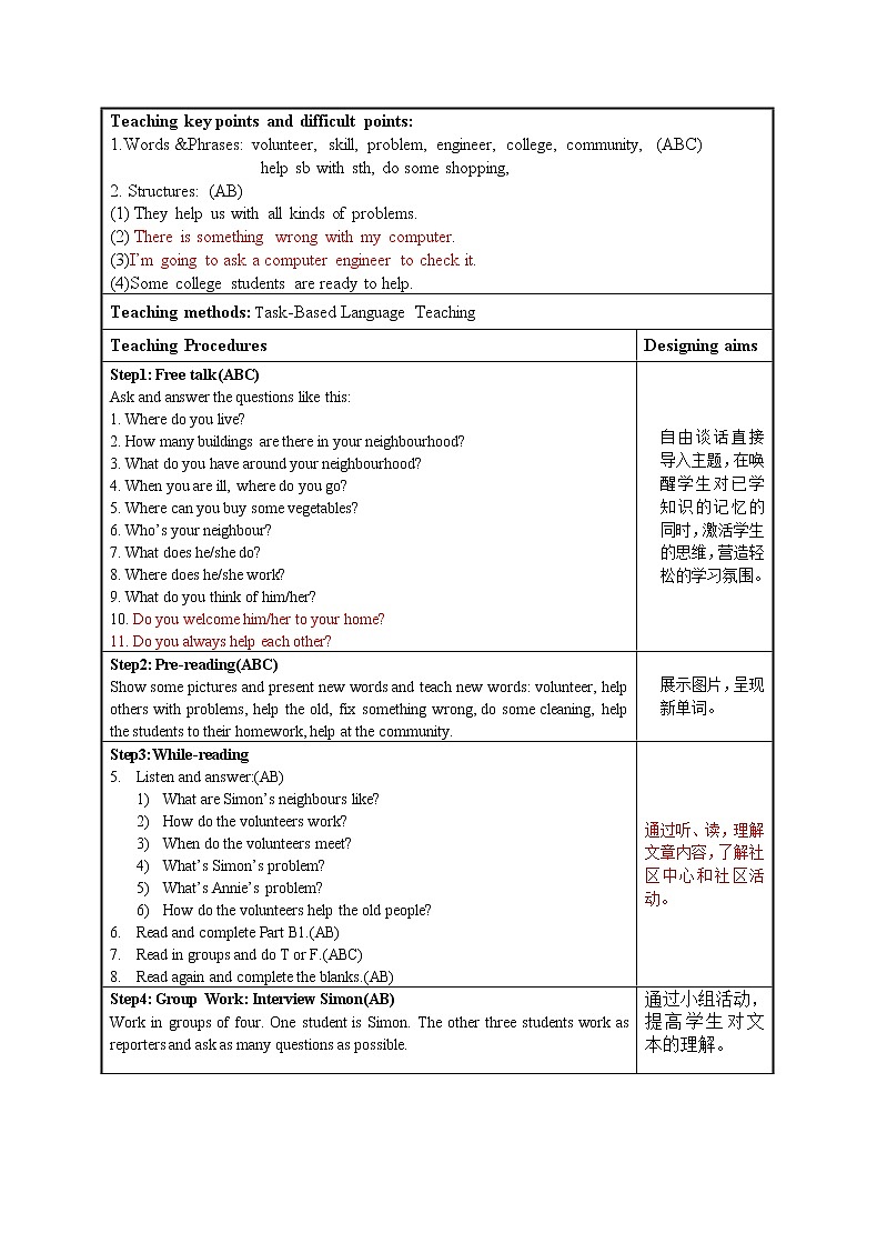 unit 2 教案 2022-2023 牛津译林英语七年级下册03