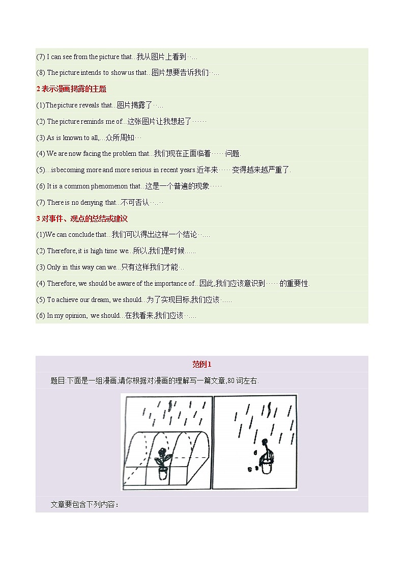 16. 开放式+提纲式作文 备战2023年中考英语书面表达（写作步骤+满分范文+词句积累）第3页