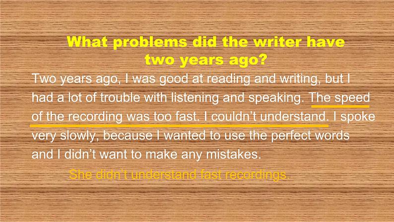 北师大版英语七年级下册 Unit5 Now and then Communication Workshop 课件第8页