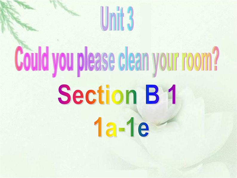 八年级英语人教版下册  Unit 3 Could you please clean your room？Section B   课件401