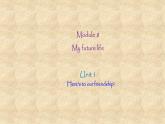 外研版英語(yǔ)九年級(jí)下冊(cè)Module8 Unit 1 Here's to our friendship! 課件