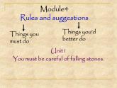 外研版英語九年級下冊 Module 4 Unit1 You must be careful of falling stones.課件