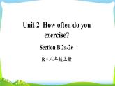 人教版八年级英语上册Unit2 B(2a--2e)课件+音频+教案