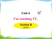 初中英语人教新目标 (Go for it) 版七年级下册Unit 6 I’m watching TV.Section B说课ppt课件