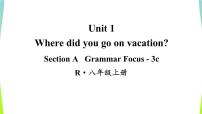 人教新目标 (Go for it) 版八年级上册Unit 1 Where did you go on vacation?Section A评课ppt课件