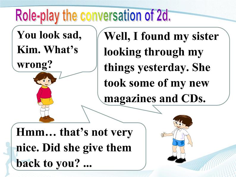 八年级人教版英语下册Unit 4 Why don’t you talk to your parents？Section A     课件06