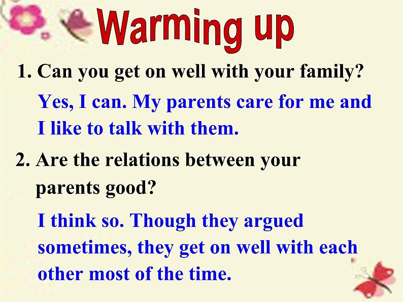 八年级人教版英语下册Unit 4 Why don’t you talk to your parents？Section A     课件第8页