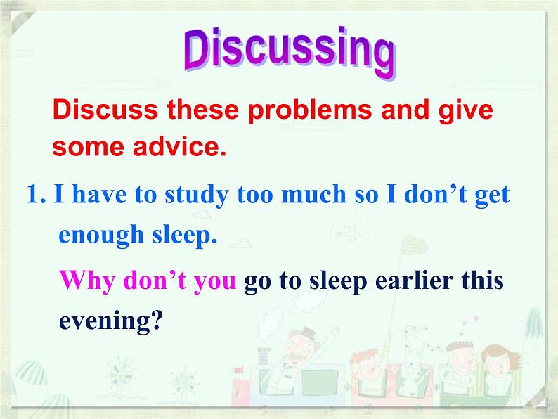 八年级人教版英语下册Unit 4 Why don’t you talk to your parents？     课件6第7页