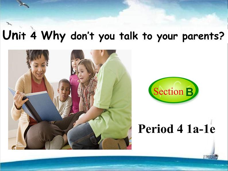 八年级人教版英语下册Unit 4 Why don’t you talk to your parents？Section B     课件401