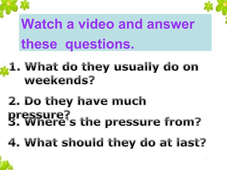 八年级人教版英语下册Unit 4 Why don’t you talk to your parents？Section B     课件02