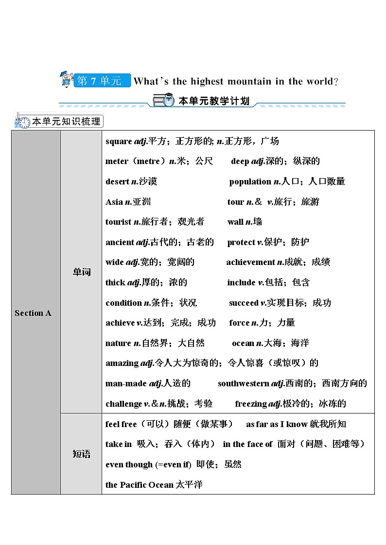 Unit 7 第1课时（A 1a-2d） 课件＋教案＋素材01
