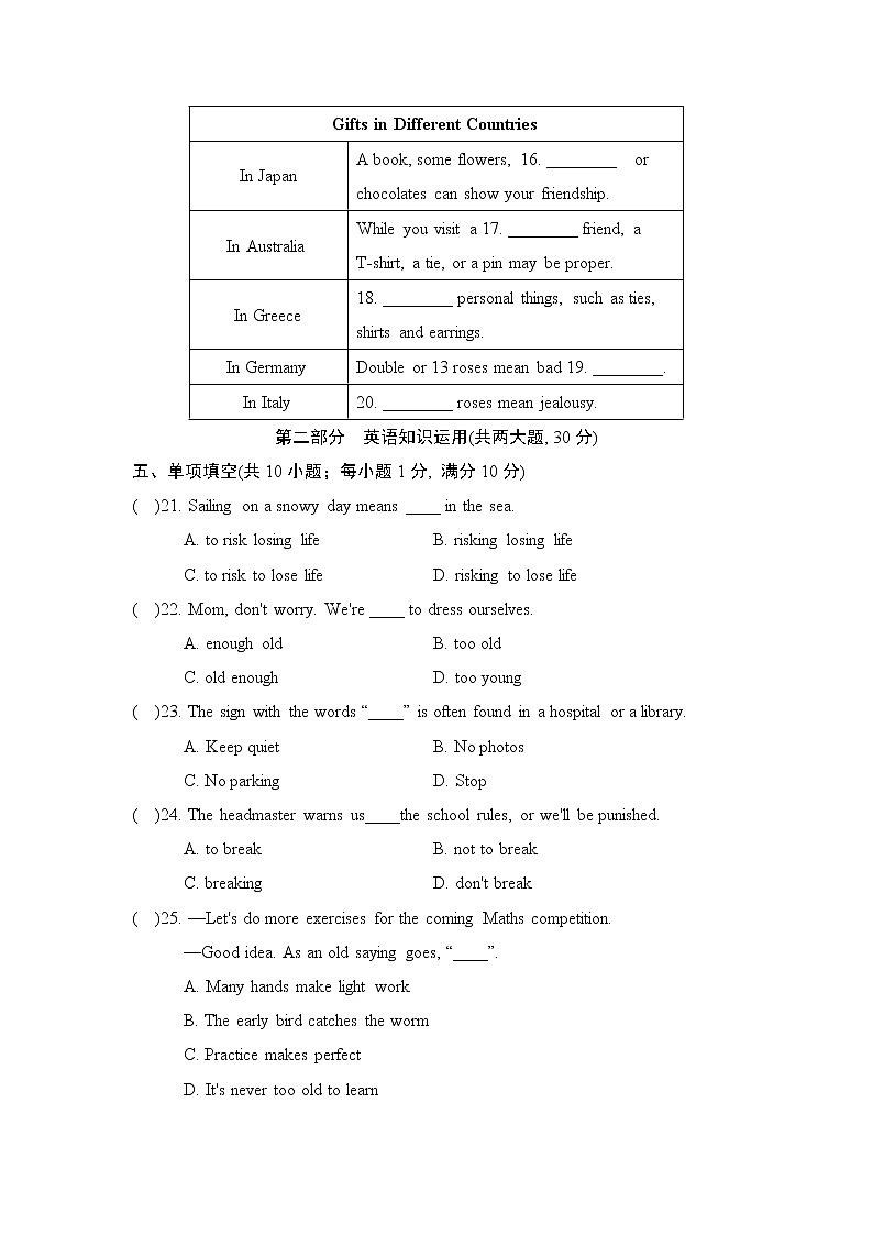 Unit 5 单元测试试卷02 牛津译林版英语八年级下册03
