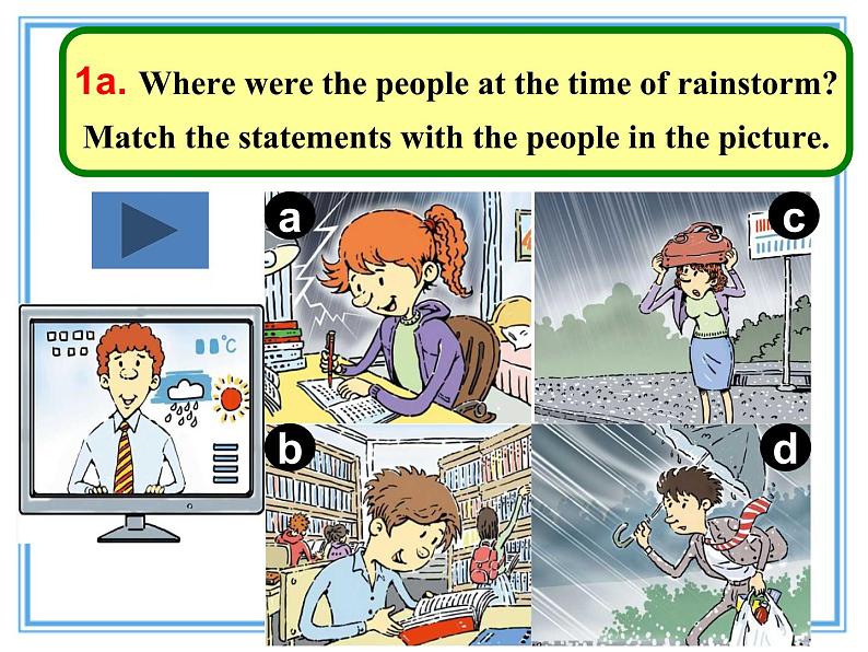 八年级英语人教版下册  Unit 5 What were you doing when the rainstorm came？Section A   课件5第4页