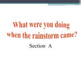 八年级英语人教版下册  Unit 5 What were you doing when the rainstorm came？Section A   课件4