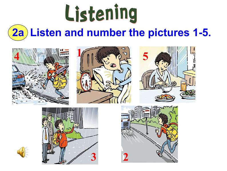 八年级英语人教版下册  Unit 5 What were you doing when the rainstorm came？Section A   课件05