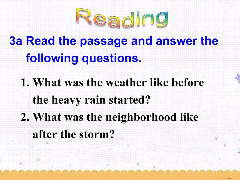 八年级英语人教版下册  Unit 5 What were you doing when the rainstorm came？Section A   课件08