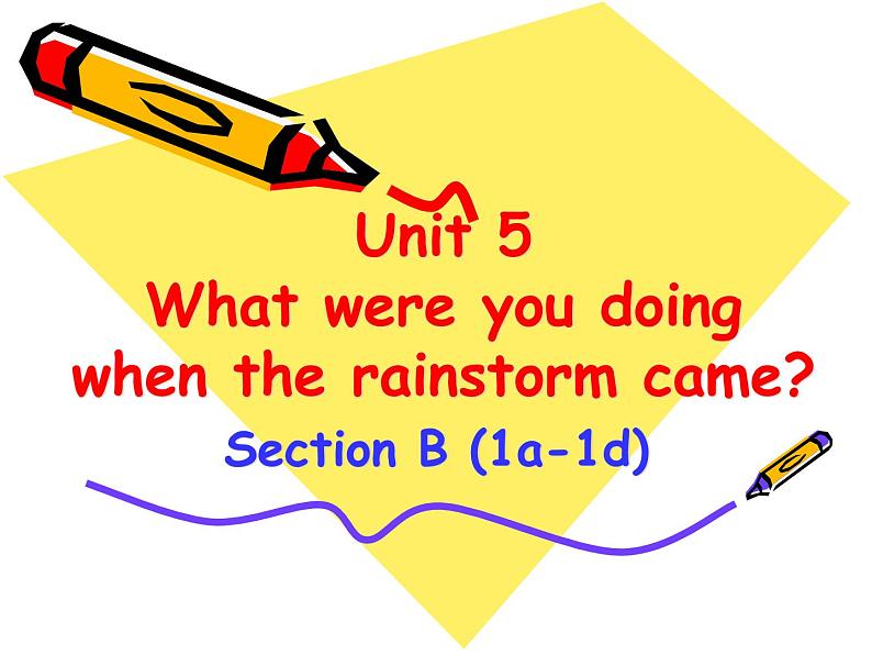 八年级英语人教版下册  Unit 5 What were you doing when the rainstorm came？Section B   课件201