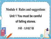 Module 4 Unit 1课件+教案+素材
