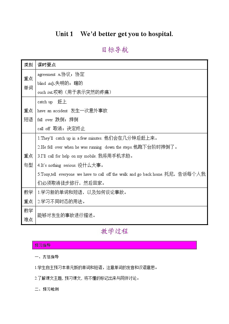Module 5 Unit 1课件+教案+素材01