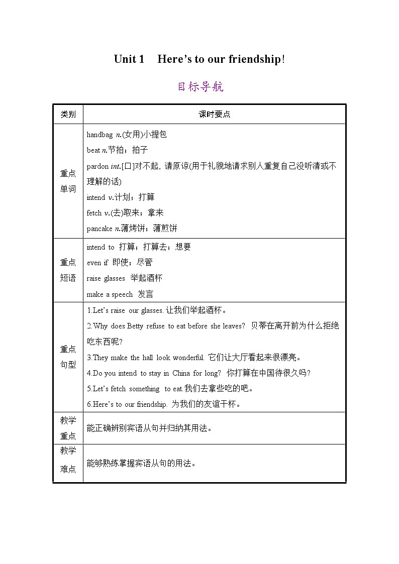 Module 8《 Unit 1》教案第1页