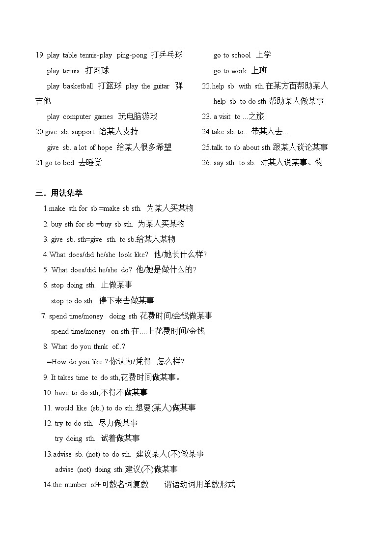 七下Unit 1 People around us 词汇和课文 (1)第3页