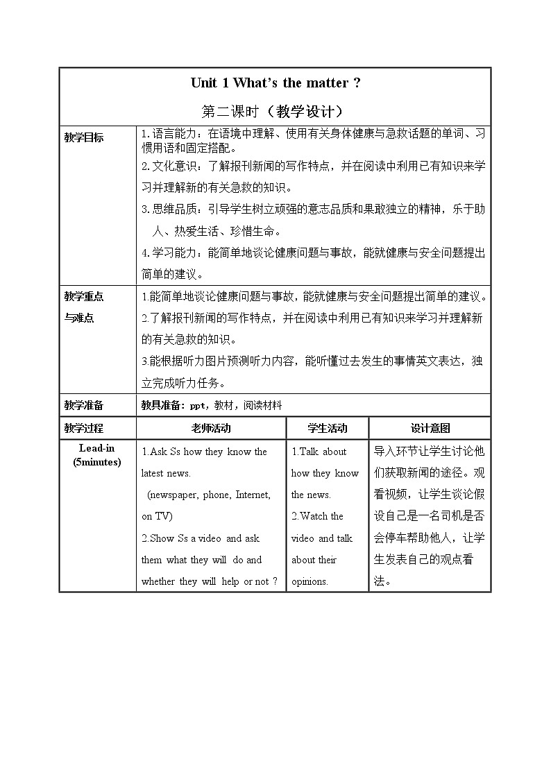 Unit 1 第2课时 (Section A 3a-3c)———(课件+教学设计）（人教新目标Go For It!）八年级英语下册01