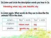 人教版 七下 Unit 5 Why do you like pandas?Section B PPT课件