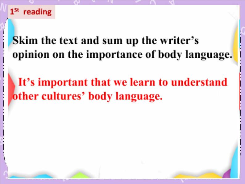 Unit 1 Language《lesson 1 body language》课件第7页