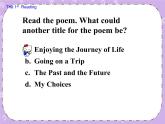Unit 7 Journeys《Lesson 20 Life in a Journey》課件+教案