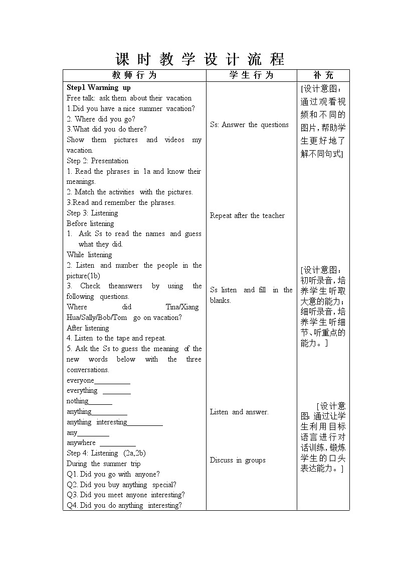 Unit1 SectionA 1a-2d教案人教版英语八年级上册第2页