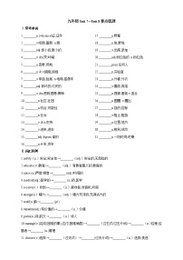 2023年中考英语人教新目标版要点梳理+练习——九年级Unit5—Unit6（含答案）