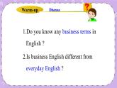 Unit 5 Lesson27 Business English 课件+教案