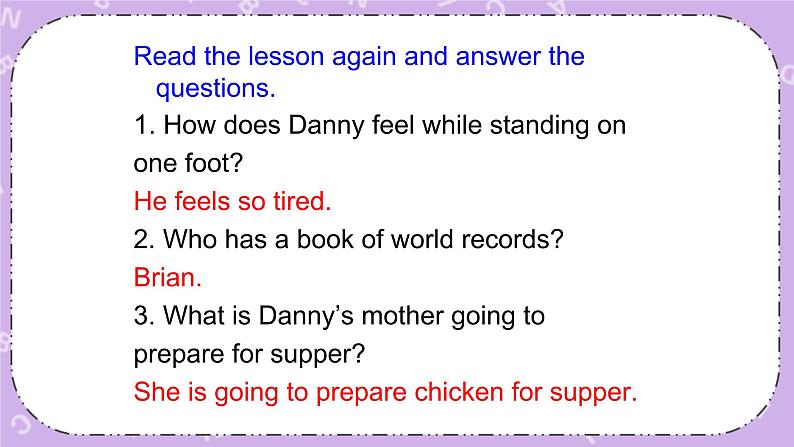 Unit 6 Lesson31 Don’t Fall, Danny 课件第8页