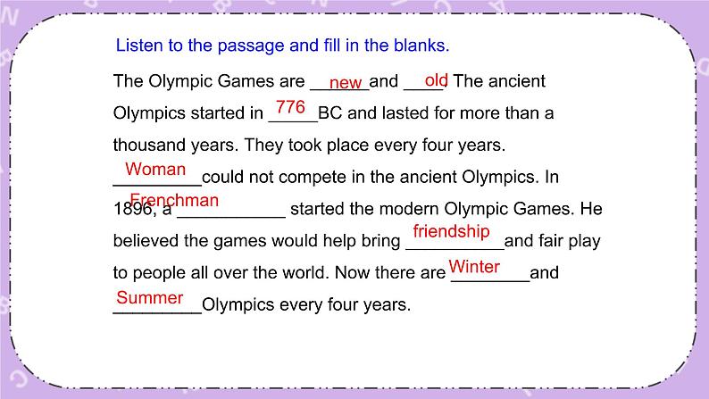 Unit 6 Lesson33 2800 Years of Sports 课件+教案06