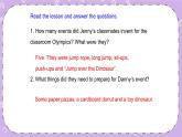 Unit 6 Lesson36 Classroom Olympics 课件+教案