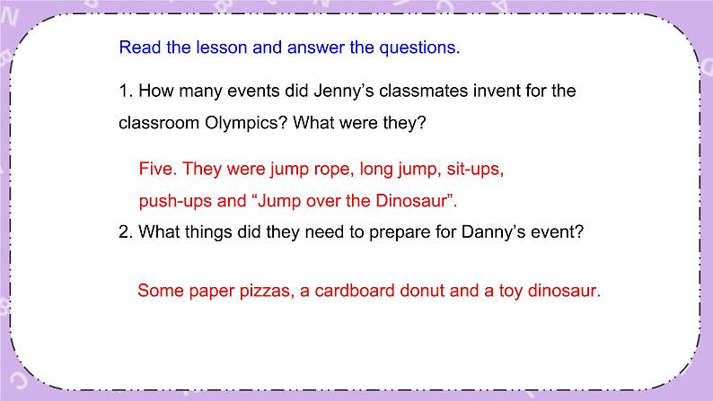 Unit 6 Lesson36 Classroom Olympics 课件第5页