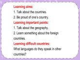 Unit 7 Lesson37 Let’s Learn Geography 课件+教案